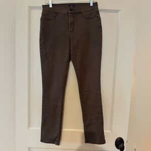 NYDJ Brown Stretch Skinny Jeans